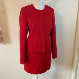 Ann Taylor power skirt suit.